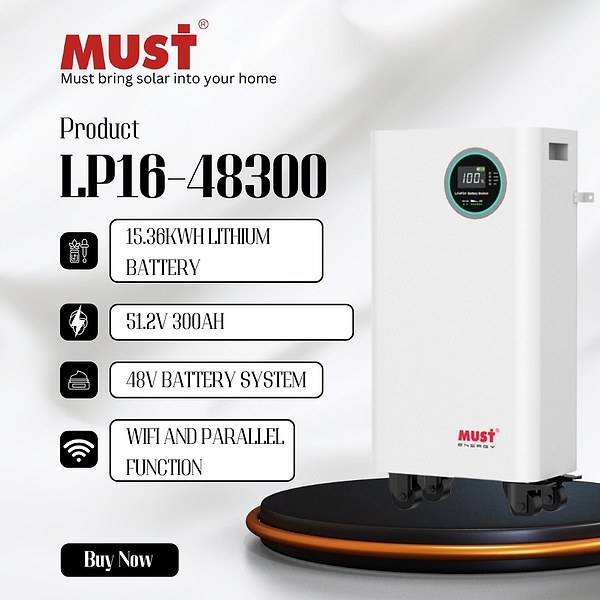 15KWh Must Lithium battery