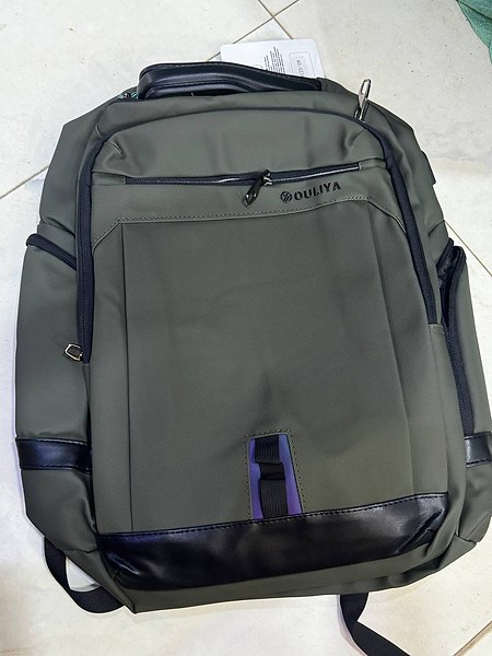 Water proof oxford polyester material school bag/laptop bag with charger connection device 5