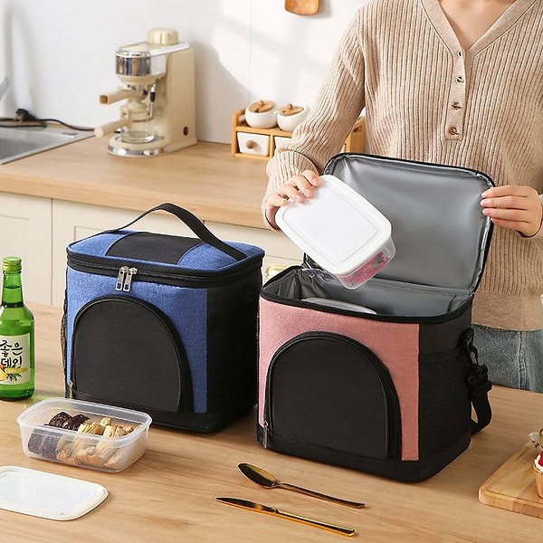 Big size compartment insulated lunch box 2 4