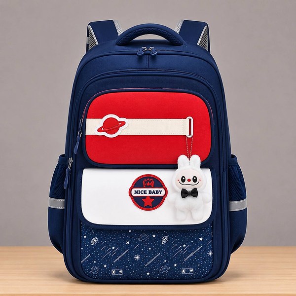 Quality orthopedic fancy school bag with labubu 3