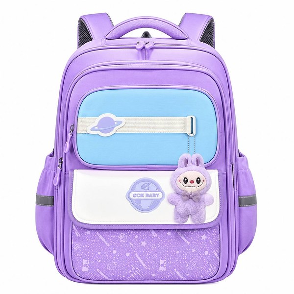 Quality orthopedic fancy school bag with labubu 5