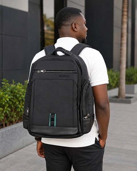 Water proof oxford polyester material school bag/laptop bag with charger connection device 3