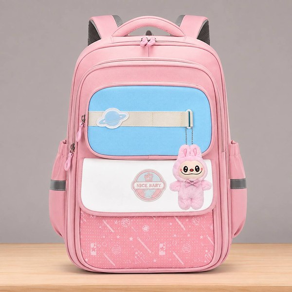 Quality orthopedic fancy school bag with labubu