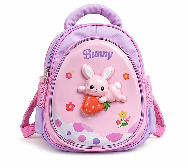Cute kiddies character hard shell beginner school bag 3