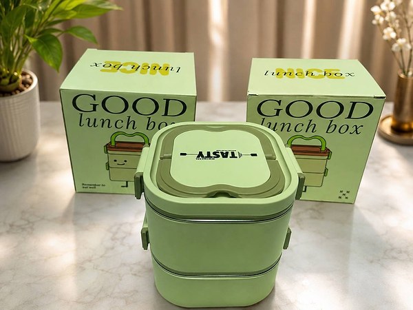 Double step compartment 304 stainless steel food flask 2