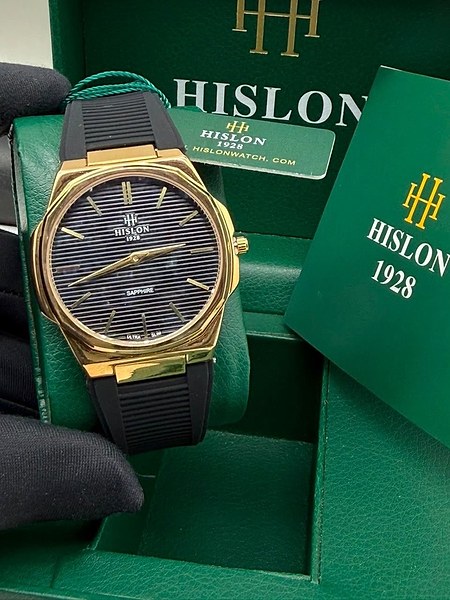 Hislon Ultra Slim Sapphire Quartz Watch (Model CL127N-11SN) 4