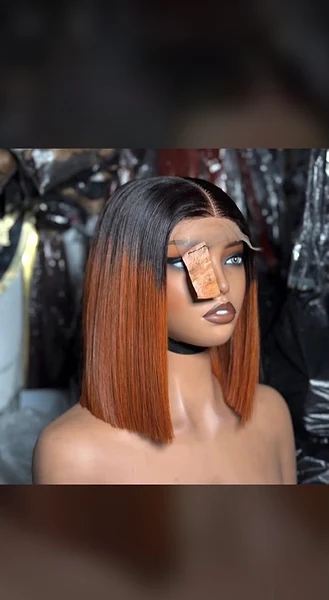 10 inches bone straight with 5*5 closure 1/orange