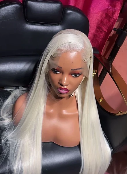 HD lace full frontal quality human hair blend bussdown
